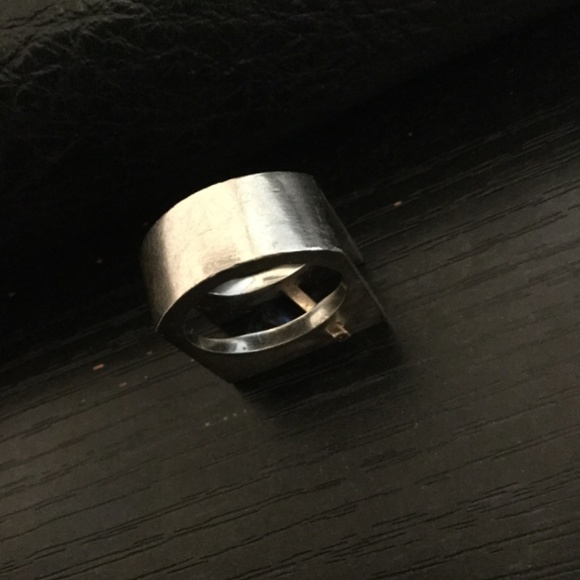 White gold cornflower sapphire ring - Picture 3 of 3